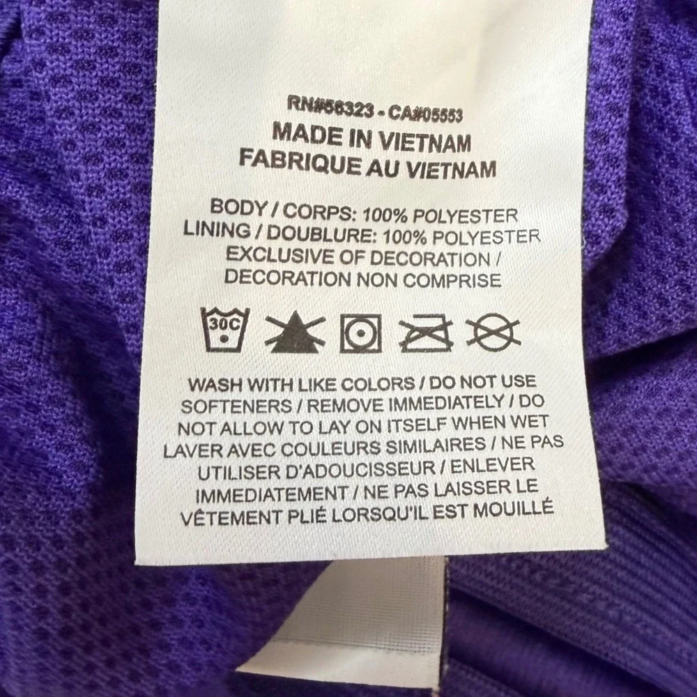 Nike LSU Tigers Dri-FIT Mesh Performance Shorts Mens XL Purple NWOT DZ7937-547